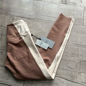 Stylish Brown and Cream YPB Leggings